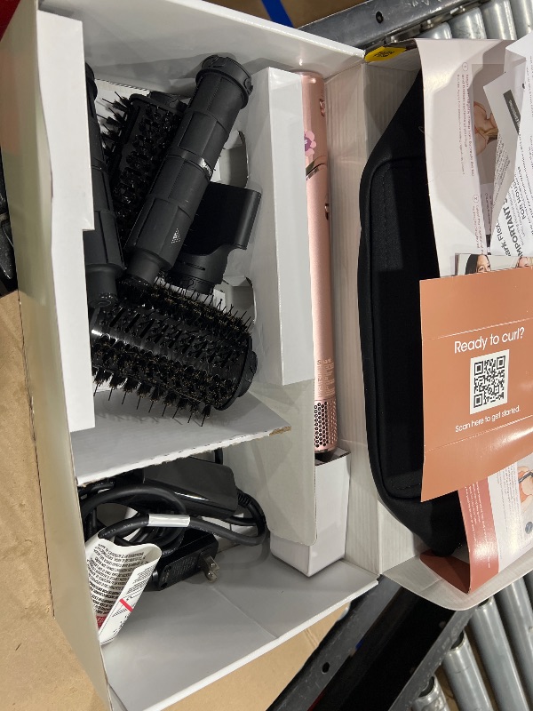 Photo 1 of Shark FlexStyle Air Styling & Drying System, Powerful Hair Dryer Brush & Multi-Styler with Auto-Wrap Curlers, Concentrator Attachment and Storage Bag, Blossom Bliss, HD432RS
