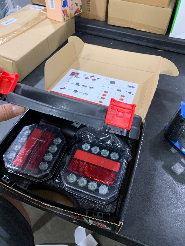 Photo 1 of US-VIVIV Wireless Trailer Lights Magnetic, LED Boat Utility Tail Light Kit, Car Tow Towing Light for Trailer, Rechargeable 3-in-1 Turn/Brake/Reverse LED Lights for Trucks, RVs, Boats & Campers