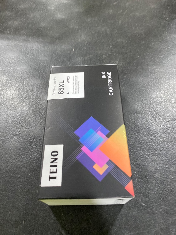 Photo 1 of TEINO Remanufactured 65XL Ink Cartridge Replacement for HP Envy 5055 5052 DeskJet 3755 3772 3700 2655 3752 2600 2652 2622, Black, 2-Pack