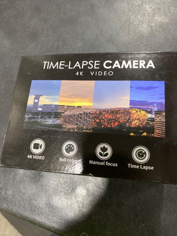 Photo 1 of 4K Time Lapse Camera Outdoor Construction Plant Weather Life, Manual Focus, IP66 Waterproof, 6 Month Battery Life, 32GB TF Card Included