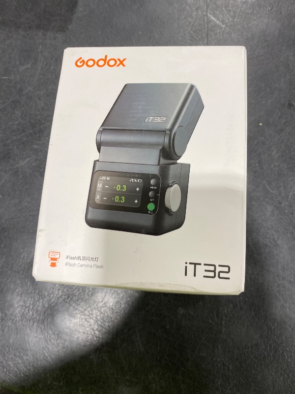 Photo 1 of Godox iT32 Flash Speedlite with X5C Trigger for Canon Cameras, Detachable Magnetic Hotshoe/Trigger, 2.4G TTL HSS, USB C Charge & Built-in Battery, LED Modeling Light, Touch Screen Flash Speedlight