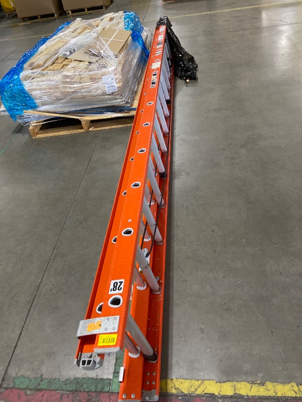Photo 1 of LITE 28-foot Fiberglass Extension Ladder, 300-Pound Load Capacity, Type IA, LP-3021-28