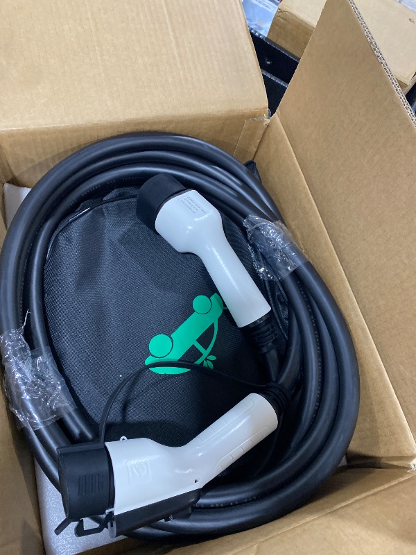 Photo 1 of 50A 17ft EV Charger Extension Cable, SAE J1772 Compatible with 110V-240V Level 1/Level 2 Chargers, IP67 Waterproof, for J1772 EVs & PHEVs, Includes Carry Bag