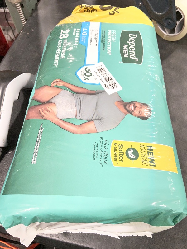 Photo 1 of Underwear, Depend Max Absrb Men Lg (Units Per Pack: 28)