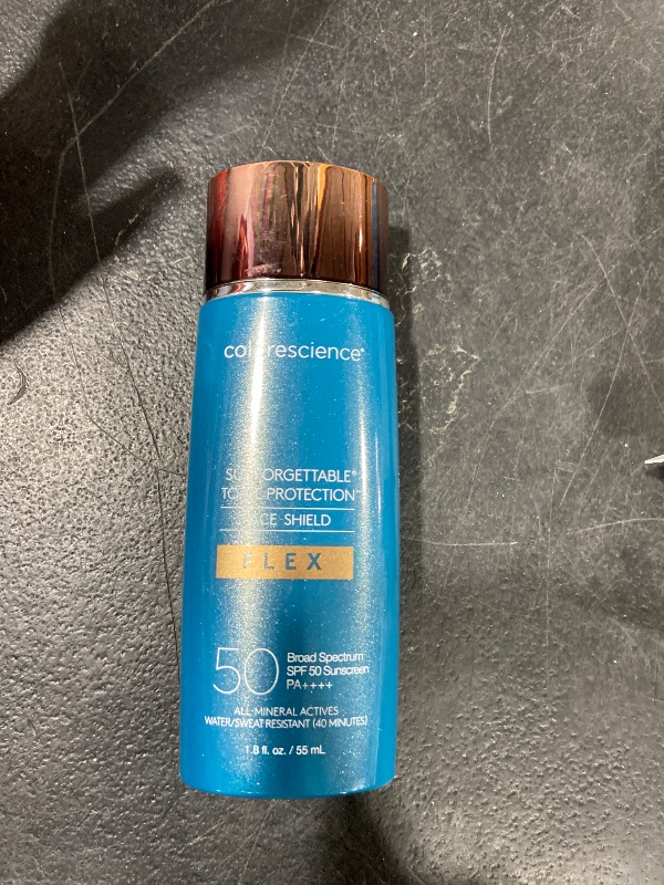 Photo 1 of Colorescience FLEX Tinted Mineral Sunscreen SPF 50, Tone-Adapting Buildable Coverage with Zinc Oxide, Environmental Defense Against Blue Light & Pollution, For All Skin Tones, 1.8 fl. oz., Light