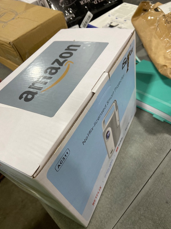 Photo 1 of [Short Throw/1200ANSI/Built in Apps] 4K Outdoor Projector with WiFi and Bluetooth, Auto Focus Projector with Dual-Mode Stand, Smart Portable Proyector with Netflix/YouTube/PrimeVideo & Dolby