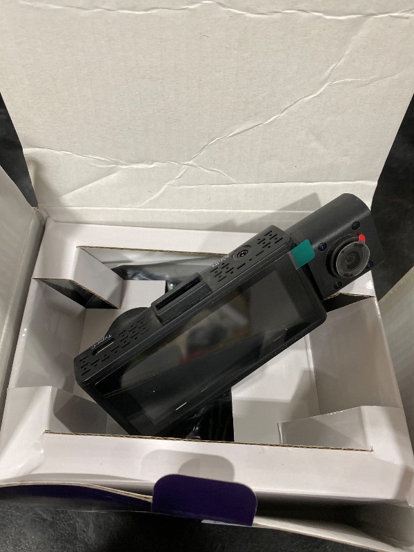 Photo 1 of Vlokda 3 Channel Dash Cam Front Inside Rear, Uber Dash Cam for Cars, 2.5K Front + 1080P Cabin & Rear, 5GHz WiFi App Control, 24H Parking Mode, IR Night Vision, G-Sensor, Loop Recording, 64GB Included