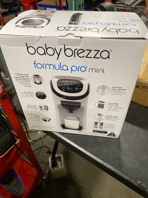 Photo 1 of Baby Brezza Formula Pro Mini Baby Formula Mixer Machine Fits Small Spaces and is Portable for Travel– Bottle Makers Makes The Perfect Bottle for Your Infant On The Go, White