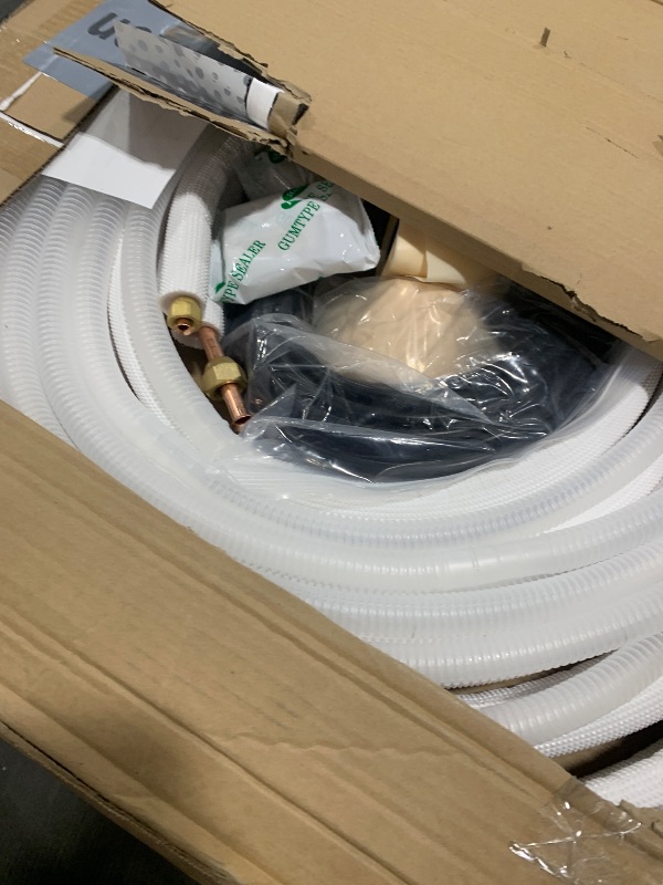 Photo 1 of NEAGLORY 25 Ft Mini Split Line Set, 1/4" & 3/8" O.D. Twin Copper Tubing Insulated Coil Copper Pipes HVAC for Mini Split AC and Heating Equipment