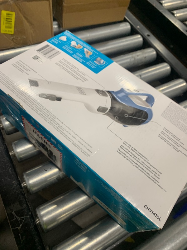 Photo 1 of BLACK+DECKER dustbuster AdvancedClean Handheld Vacuum Cordless, Compact Home and Car Vacuum with Crevice Tool, Rotating Nozzle and Charging Station, Large Dust Bowl (CHV1410L)