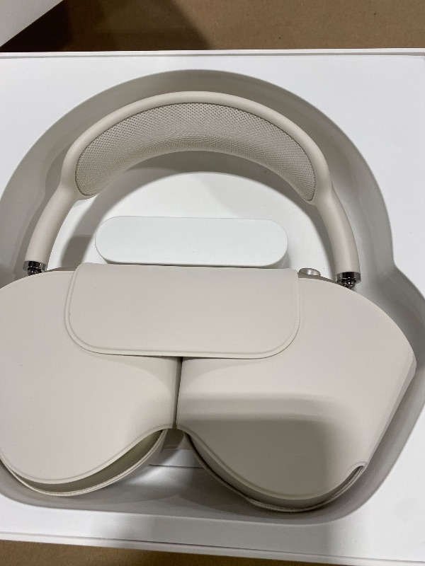 Photo 1 of Apple AirPods Max 2 Wireless Over-Ear Headphones, Active Noise Cancellation, Adaptive Audio, Personalized Spatial Audio, Live Translation, Bluetooth Headphones for iPhone – Starlight