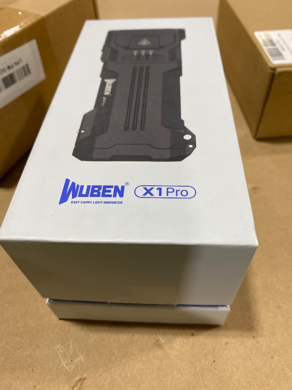 Photo 1 of WUBEN X1Pro Rechargeable Flashlights high lumens, Super Bright Flashlight 12300 lumens, EDC Flat Shape with Spotlight Floodlight Strobe Modes, IP65 Portable Flash Light for Camping, Emergency, Working