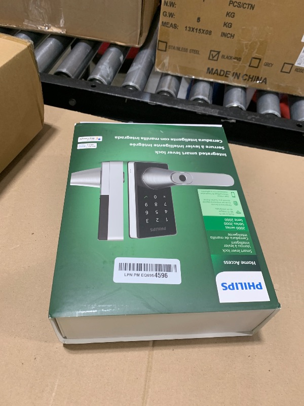 Photo 1 of Philips Wi-Fi Smart Door Lock with Handle, Keyless Entry Door Lock for Front Door Lock Set with App Remote Control, Fingerprint Door Handle Lock, Touchscreen Keypad Lever Lock Front Door Handle