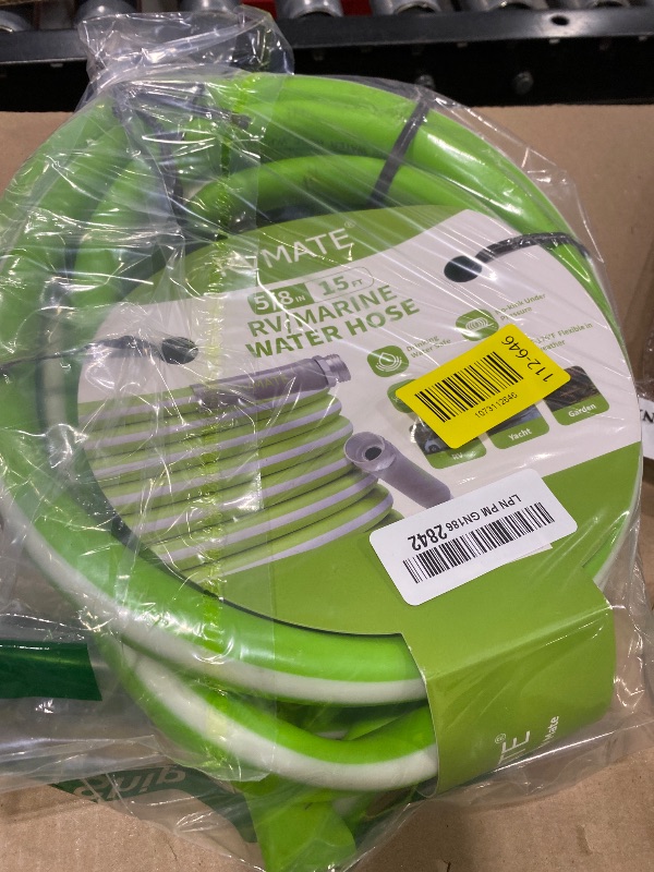 Photo 1 of RVMATE RV Water Hose 15FT, 5/8” Inner Diameter Drinking Water Hose Lead-free, No Leaking Garden Hose For RV/Trailer/Camping, RV Accessories