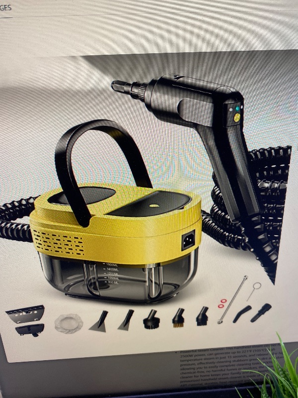Photo 1 of Steam Cleaner,15s Heat-Up,1.6L Tank,3-Level Adjustable Handle,2500W Steamer for Cleaning,Portable Steamer for Cleaning with 16PCS Accessories,Steam Cleaner for Home,Car,Dirt,Grease,Grout,Tile,Couch
Visit the Flgocexs Store