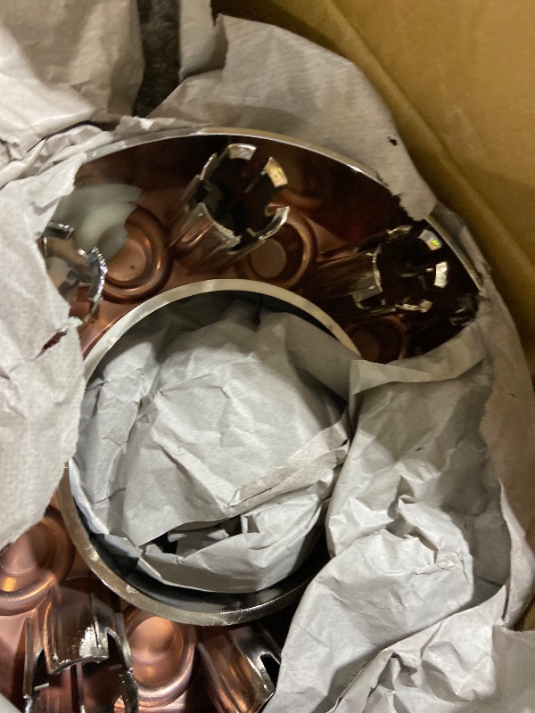 Photo 1 of Set of 4 New Chrome 4x4 Wheel Center Caps Replacement for 2005-2018 F250 F350 SRW (Single Rear Wheel) 4WD Pickup Truck 2 Open Front, 2 Closed Rear Caps? Size: 8-3/8" Diameter, 3" Tall