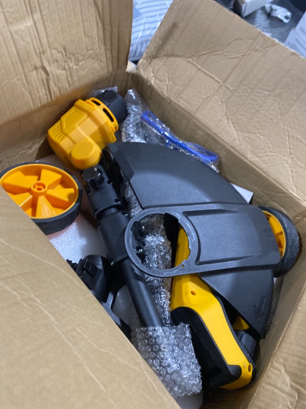 Photo 1 of 3 in 1 Cordless String Trimmer Compatible with Dewalt 20V Battery (NO Battery), 14" Electric Weed Wacker with Wheel, Lightweight Battery Powered Weed Eater/Edger Trimmer/Grass Trimmer w/8 Line Spools