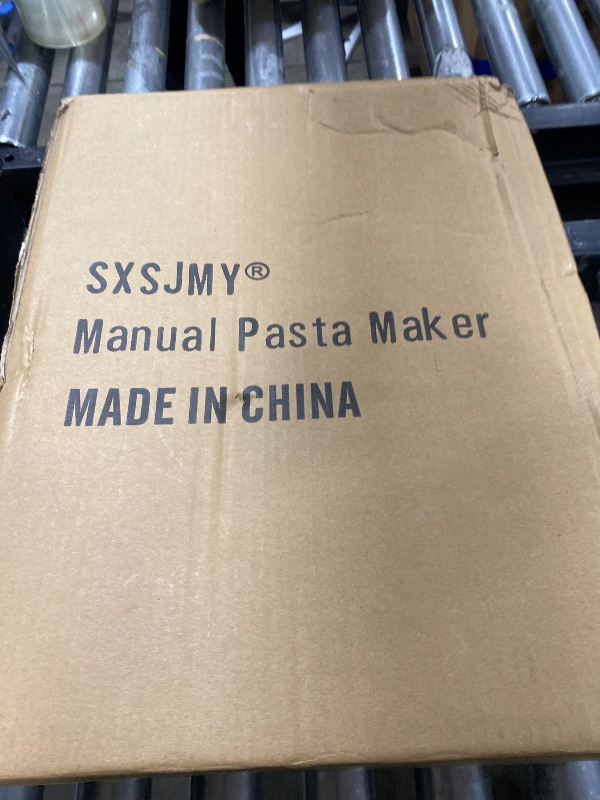 Photo 1 of SXSJMY Pasta Maker Machine | Noodle Maker, Steel Pasta Press with 8-Mold for Home Use, Pasta Machine Makes Maccheroni Fettuccine & Tagliolini,30s Fast Press, Pasta Extruder with Cleaning Brush