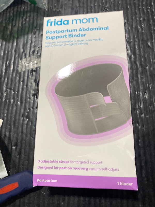 Photo 1 of Frida Mom Belly Binder, Postpartum Essentials for Natural and C-Section Recovery, Adjustable Compression Wrap, After Birth Brace, Abdominal Band, 9" High
