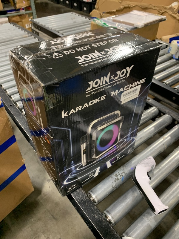 Photo 1 of Portable Karaoke Machine, with Wireless Microphones, Bluetooth Party Speaker with LED Lights, Loud Subwoofer, USB/AUX, Outdoor Karaoke Speaker for Adults & Kids, Home & Party