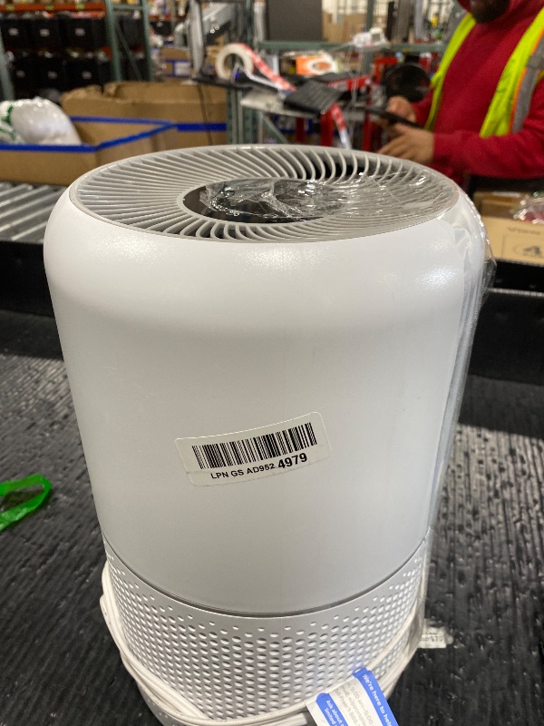 Photo 1 of Levoit - Core300-P Air Purifier – HEPA 3-in-1 Filter, 1073 ft² Coverage, Pet Hair &amp; Allergy, Sleep Mode, White