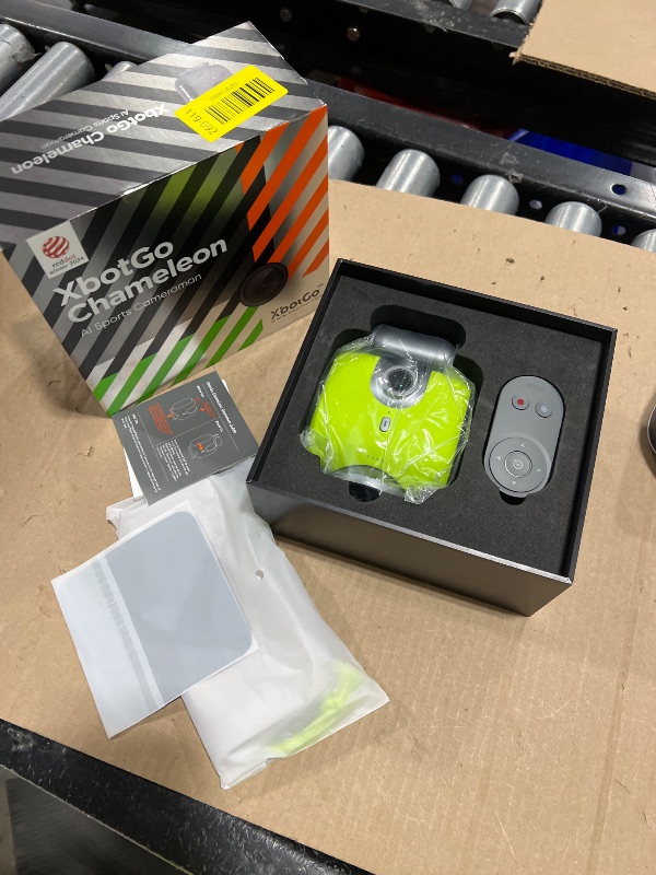 Photo 1 of XbotGo Chameleon AI Auto Sports Action Camera - 4K 60FPS Soccer Camera and Basketball Tracking Camera for Team Sports, Live Streaming, No Subscription, Works with iOS & Android (Lemon Green)