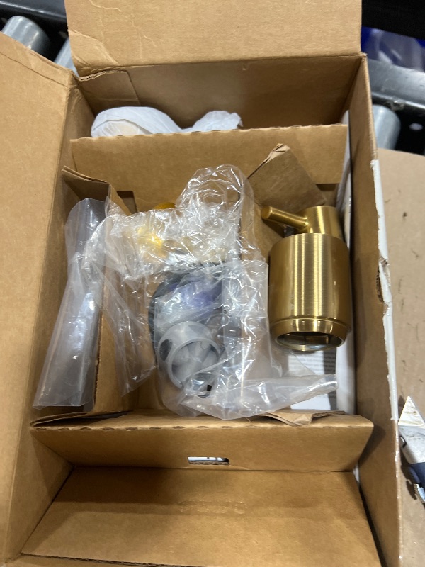 Photo 1 of Moen Align Brushed Gold M-CORE 3-Series 2-Handle Shower Trim with Integrated Transfer Valve, Valve Required, UT3290BG