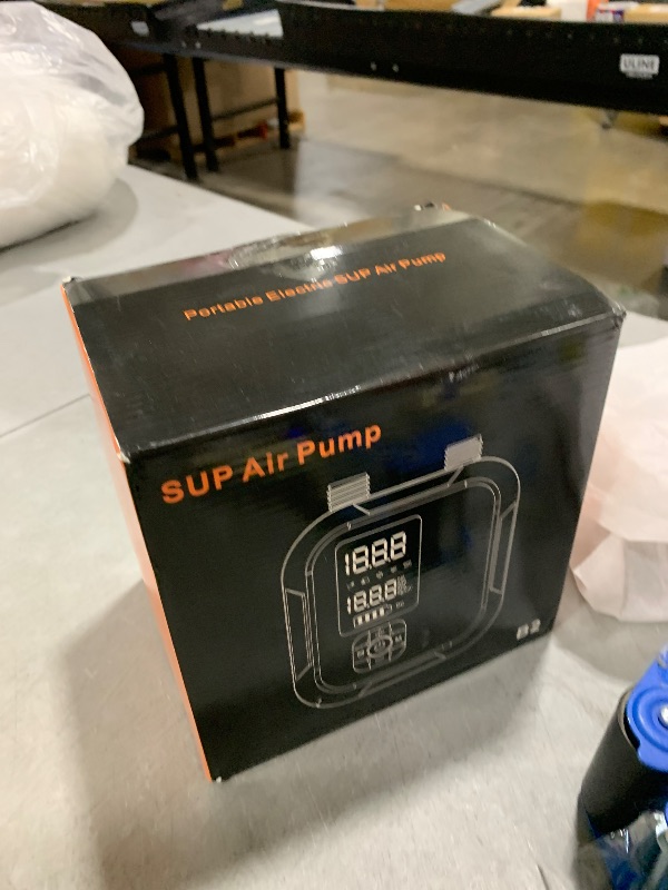 Photo 1 of Rafeox Electric Paddle Board Pump Portable, 22 PSI Rechargeable Electric SUP Air Pump, Intelligent Dual Stage Inflation & Deflation, Auto-Off, for Paddle Boards, Kayak, Kite, Tent