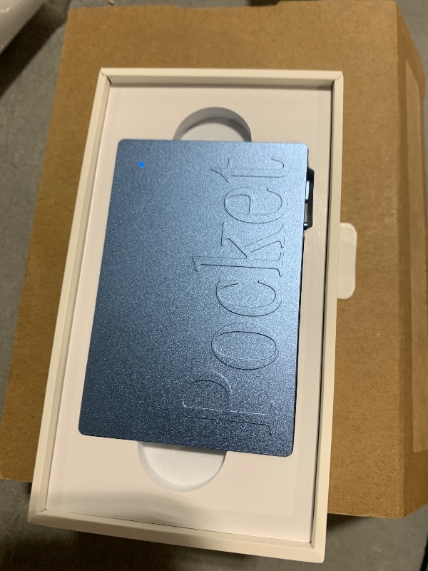 Photo 1 of Pocket AI Voice Recorder & Smart Assistant – Auto Transcription, Summaries & Action Items – AI Note Taker for Meetings, Calls & Productivity - Sierra Blue