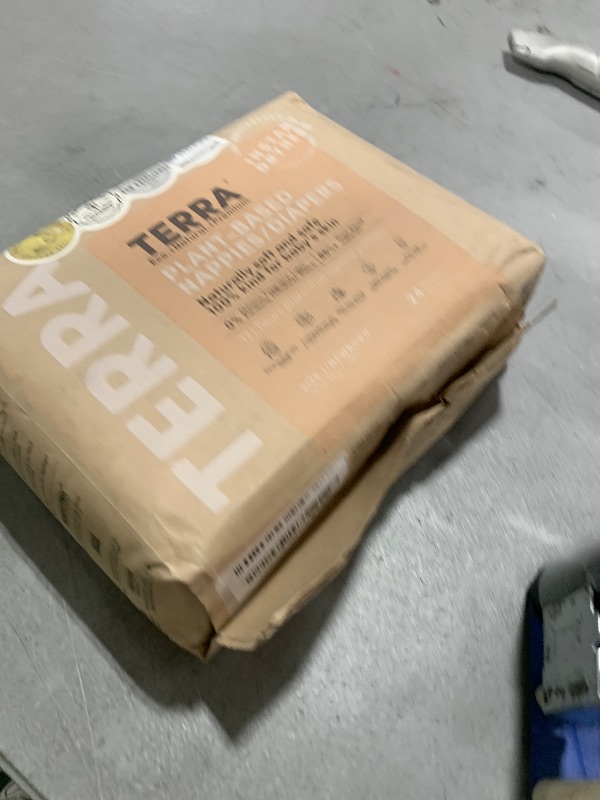 Photo 1 of Terra Diapers Size 1 Newborn: 85% Plant-Based Diapers, Ultra-Soft & Chemical-Free for Sensitive Skin, Superior Absorbency for Day or Nighttime Diapers, Designed for Newborns up to 11 Pounds, 24 Count