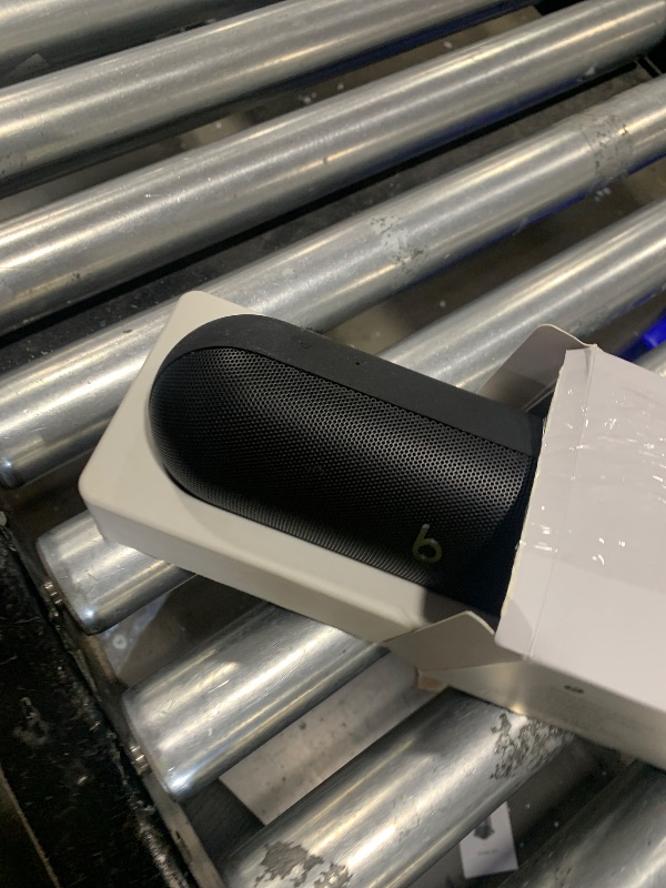 Photo 1 of Beats Pill - Portable Bluetooth Speaker - Up to 24H Battery Life, Water Resistant, Bluetooth, Apple & Android Compatible, Seriously Loud Sound for Home, Outdoor and Travel - Matte Black