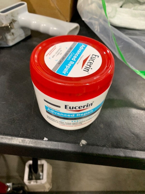 Photo 1 of Eucerin Advanced Repair Body Cream, Urea Enriched, Unscented Body Cream for Dry Skin With Triple Moisturizing Complex, 16 OZ Jar