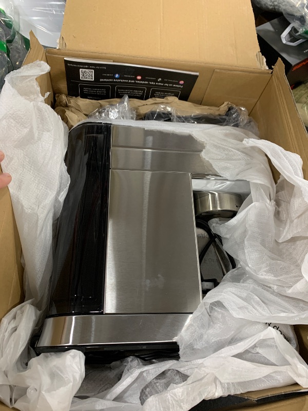 Photo 1 of CASABREWS CM5418 Espresso Machine 20 Bar, Compact Espresso Maker with Steam Milk Frother, Stainless Steel Coffee Machine with 34oz Removable Water Tank for Cappuccino, Small Latte Machine, Silver
