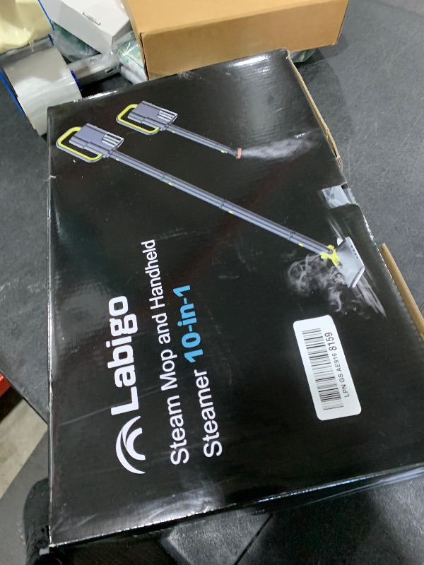 Photo 1 of 10-in-1 Steam Mop with Detachable Handheld Steamer, 350ml Tank, 10s Heat-Up, 248°F Steam Cleaner, 3-Level Control and Swivel Head for Floors, Carpets, Tiles, BBQ grill Multi-Surface Clean White