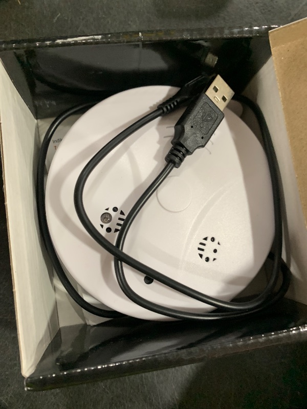 Photo 1 of eovas Security Camera Smoke the Detector Camera 1080P WiFi Indoor Camera Hidden Camera with Night Vision and Motion Detection Real-Time Spy Camera for Home Office Safety