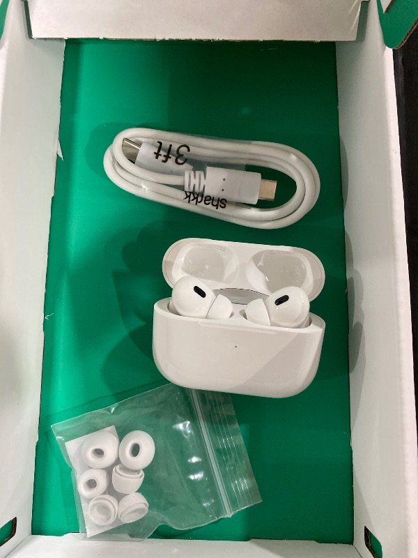 Photo 1 of Apple AirPods Pro (2nd Generation) with MagSafe Charging Case (USB-C) (Renewed Premium)
