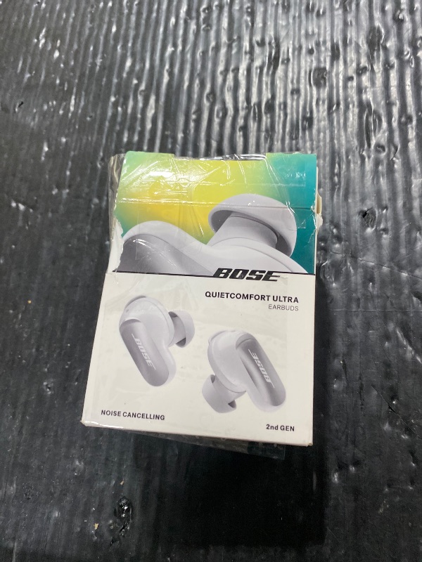 Photo 1 of Bose QuietComfort Ultra Earbuds (2nd Gen) - Wireless Noise Cancelling Earbuds with Mic, Immersive Audio, USB-C Charging, Up to 6 Hours Battery, IPX4 Rating, White Smoke