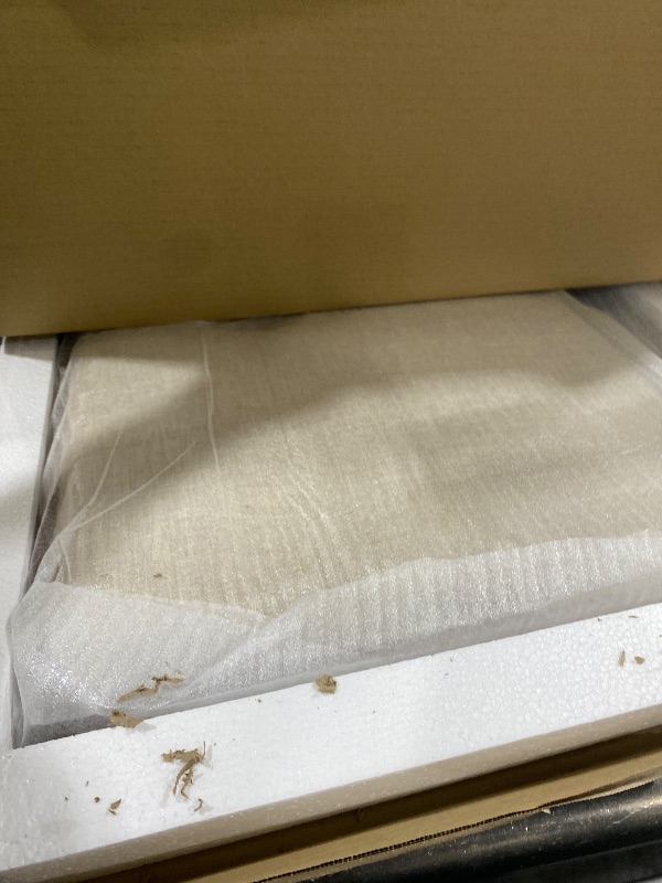 Photo 1 of Modway MOD-6235-WAL-BEI Collins Tufted King Fabric and Wood Headboard, Walnut Beige
