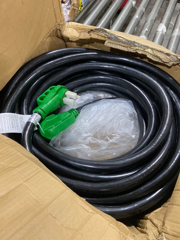 Photo 1 of Nilight 50 Amp 100FT RV EV Extension Cord 250V Heavy Duty 6/3+8/1 Gauge Pure Copper STW Wire UL ETL Listed 4 Prong Nema14-50P 14-50R 50F/50M Cable Suit for RVs EVs Trailer Campers