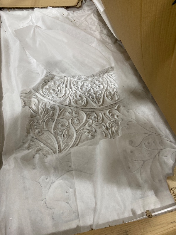 Photo 1 of Signature Design by Ashley Paxberry Boho Chic Panel Adjustable Headboard ONLY, King, Whitewash