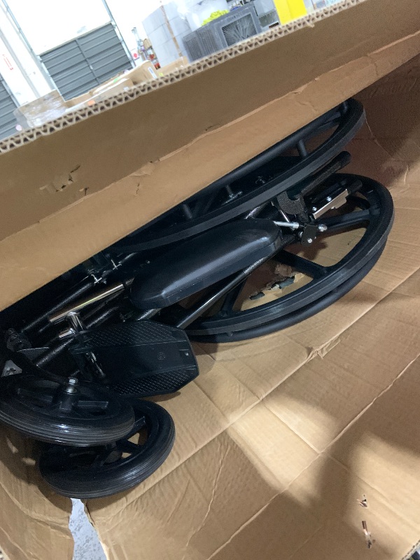 Photo 1 of Medline Reclining Wheelchair, Desk-Length Arms and Elevating Leg Rests, 16" x 18" Seat (W x D)