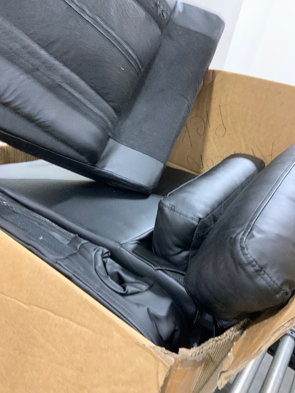 Photo 1 of COMHOMA Recliner Chair,PU Rocking Chair for Adults,Swivel Recliner with Cup Holders,Single Sofa Seat with Side Pockets for Living Room,Bedroom(Black)