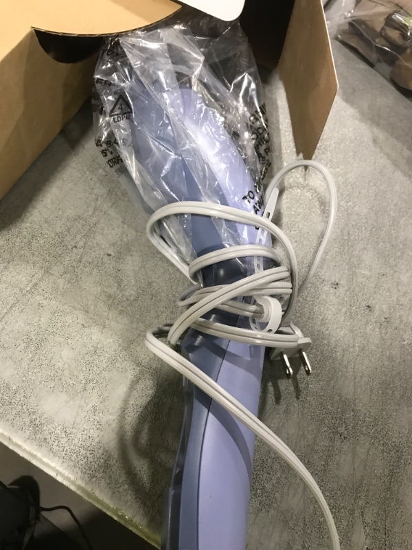 Photo 1 of Infiniti PRO by CONAIR Steam Therapy Hair Steamer, Portable Styling Tool with 7-Inch Diffuser Attachment, 30-Second Heat-Up, Penetrating Steam for Detangling, Reshaping, and Volumizing Curls, Blue