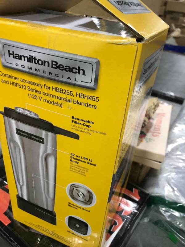 Photo 1 of Hamilton Beach® Commercial Blender 6126-255S - Rio® 32 oz./.95 L Stainless Steel Container
