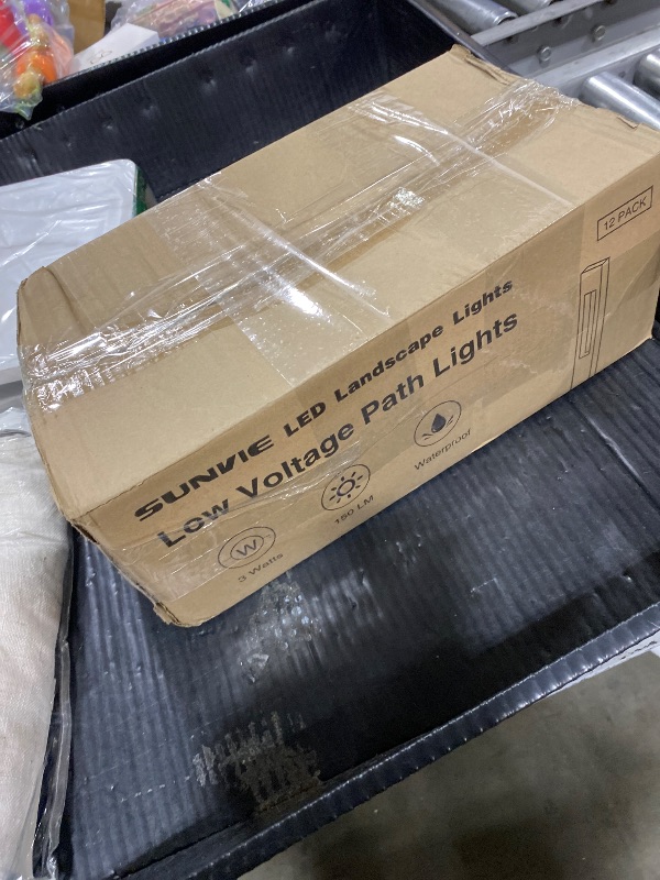 Photo 1 of SUNVIE LED Low Voltage Landscape Lights 3W Pathway Lights Low Voltage 12-24V Landscape Path Lights 3000K CRI 90+ Aluminum Waterproof Pathway Lighting for Walkway Garden Yard ETL Listed Cord, 12 Pack