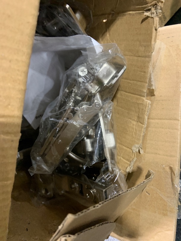 Photo 1 of Chibery 50 Pack 1/4" Partial Overlay Soft Close Concealed Hinge for Face Frame ? Frameless Door, 3D Adjustment, Clip-on Plate, Slow Self Closing Hidden Satin Nickel, 105° Stainless Steel Hinges, 3/8"