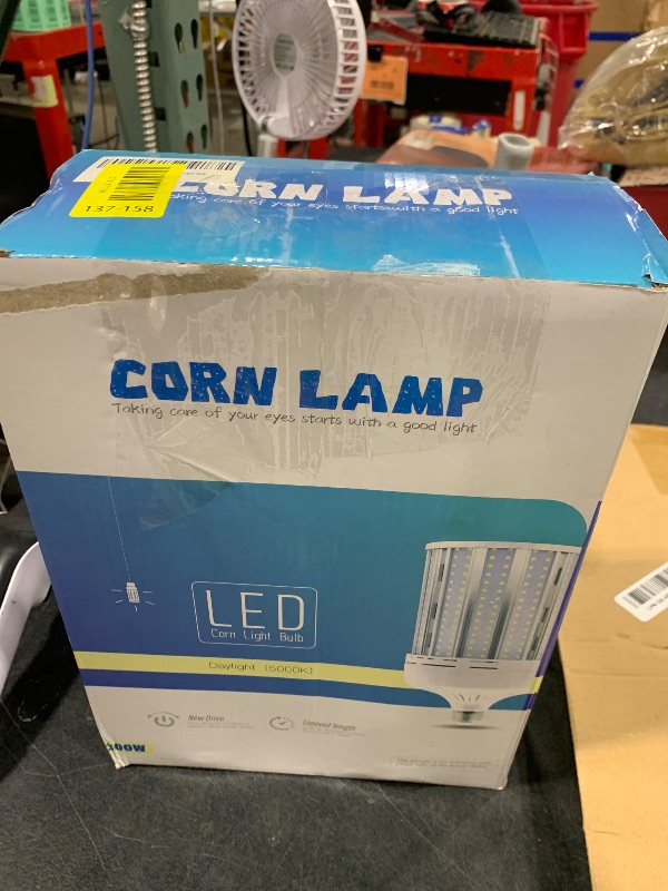Photo 1 of XYCN 2 Pack 300W Corn LED Light Bulb Fanless,5000K Daylight(3000 Watt Equivalent) E26/E39 Large Mogul Base LED Cob Lamp 44,000LM for Outdoor Indoor Garage Warehouse Factory Workshop Street Backyard