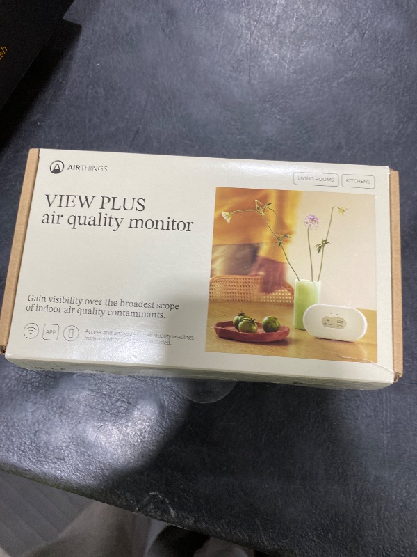 Photo 1 of Airthings 2960 View Plus - Battery Powered Radon & Air Quality Monitor (PM, CO2, VOC, Humidity, Temp, Pressure)