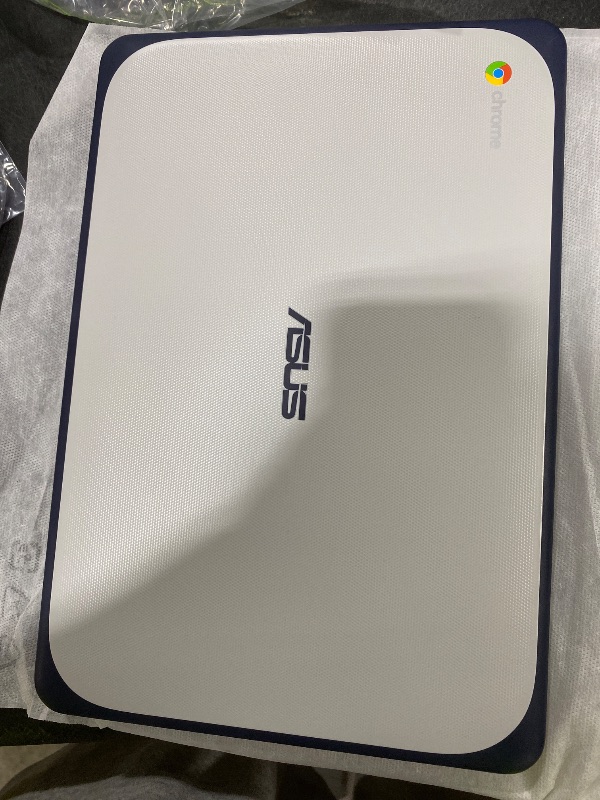 Photo 1 of ASUS Chromebook C202SA-YS02 11.6" Ruggedized and Water Resistant Design with 180 Degree (Intel Celeron 4 GB, 16GB eMMC, Dark Blue, Silver)