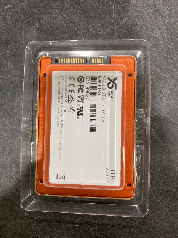 Photo 1 of X5 Data Pro SATA III 2.5" Internal SSD – Solid State Drive for Laptop & Desktop – Fast Boot & Reliable Storage (4TB) Compatible with SATA only Not Compatible with NVMe/M.2 Slots